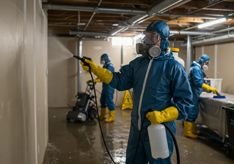 Basement Sanitization and Antimicrobial Treatment process in City of Richmond, VA