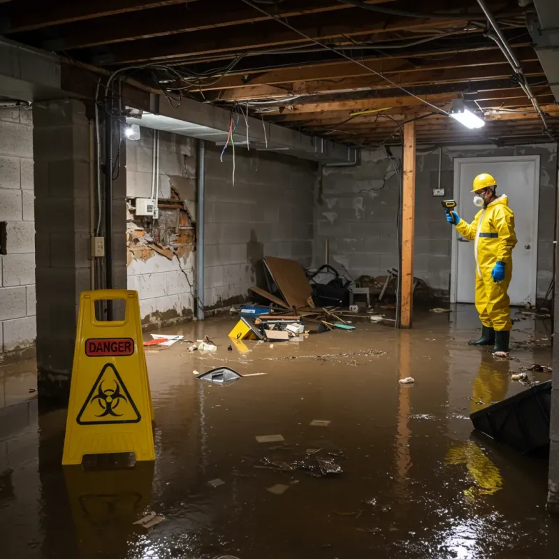 Flooded Basement Electrical Hazard in City of Richmond, VA Property